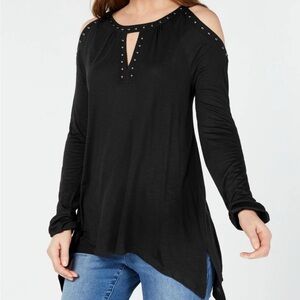 Elegant Black Studded Long Sleeve Top Inc. Incorporated brand